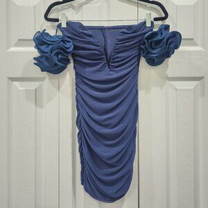 Deep-V off the shoulder dress from Shein